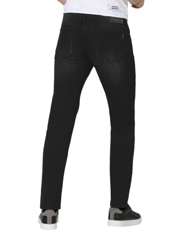 Timezone Slim Fit Jeans Stretch Denim Hose Stone Wash in Schwarz