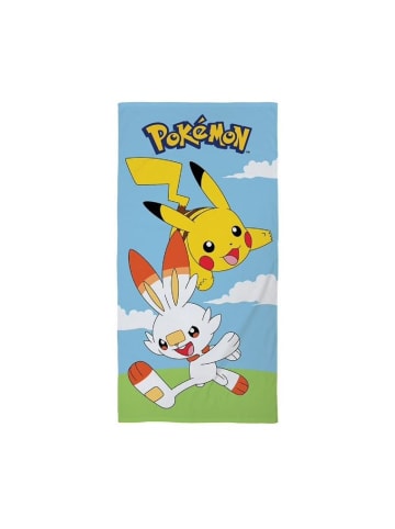 Pokémon Pokémon Handtuch 70x140 cm Baumwolle weich Badetuch saugfähig in Mehrfarbig