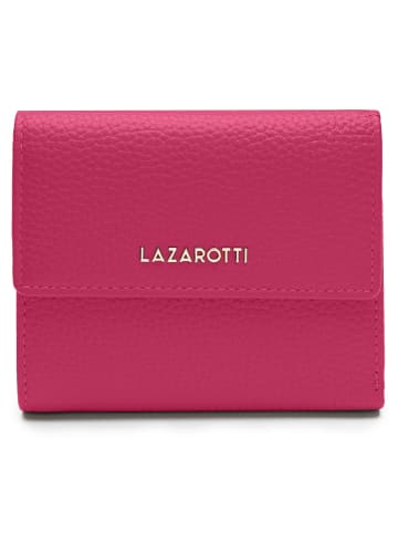 Lazarotti Bologna Leather Geldbörse Leder 12 cm in hot pink