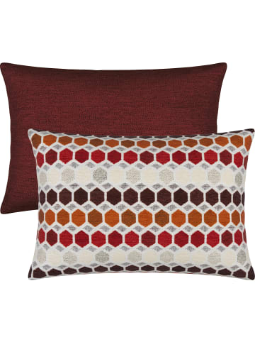 Erwin Müller Jacquard Erwin Müller Kissenhülle 2er-Pack in dunkelrot