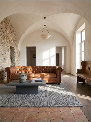 KADIMA DESIGN Teppich Wolle Handgetuftet ALNE Wohnzimmer Modern Wohnlich in Grau