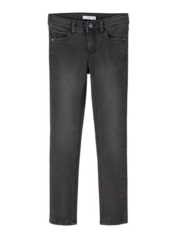 name it Jeanshose slim fit in black denim