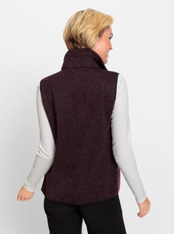 WITT WEIDEN Fleeceweste in erika-schwarz-meliert