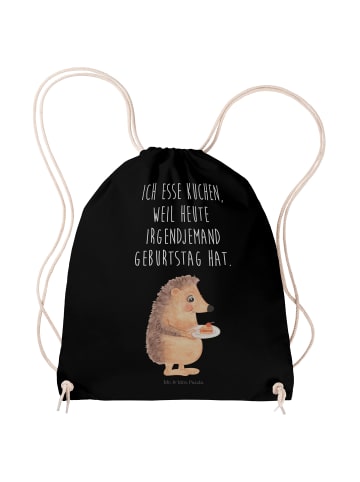 Mr. & Mrs. Panda Sportrucksack Igel Kuchenstück mit Spruch in Schwarz