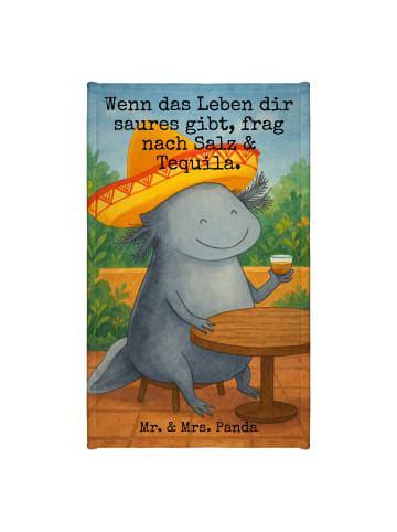 Mr. & Mrs. Panda Handtuch Gäste-WC Axolotl Tequila Design mit Sp... in Weiß