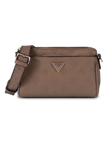 Guess Cresidia Umhängetasche 20.5 cm in dark taupe logo