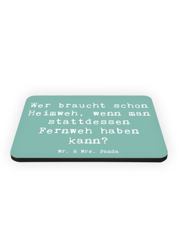 Mr. & Mrs. Panda magnet Spruch Heimweh oder Fernweh mit Spruch in Meeresbrise