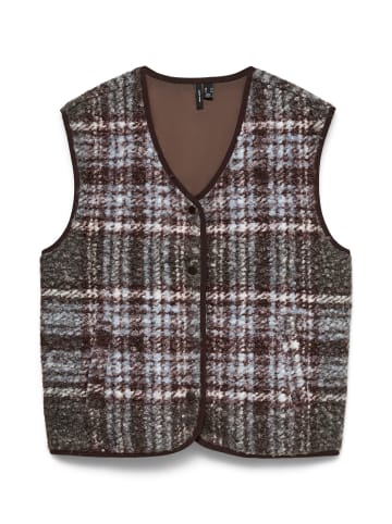 Vero Moda Teddyfell Weste in Capers