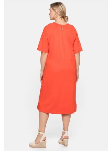 sheego Shirtkleid in rotorange