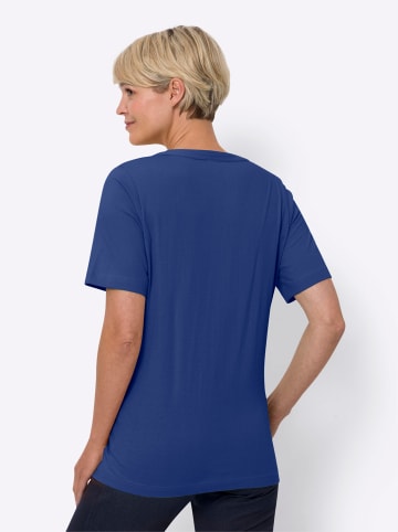 Sieh an! Kurzarm-Shirt in royalblau
