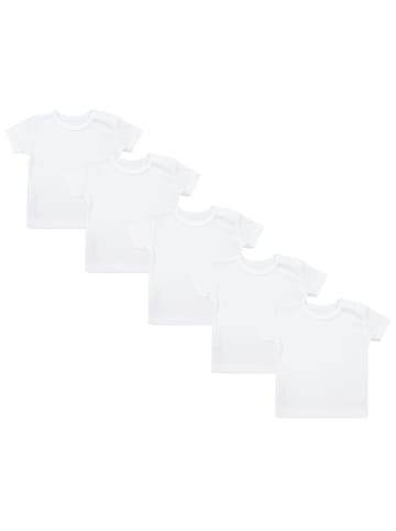 TupTam Baby Kurzarm T-Shirt 5er Set in weiß