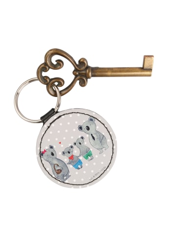 Mr. & Mrs. Panda Taschenanhänger Koala Familie zwei ohne Spruch in Grau Pastell