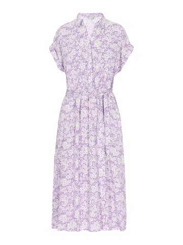 Usha Women Dress in purple white