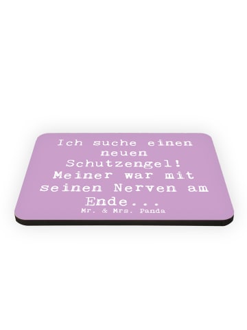 Mr. & Mrs. Panda Pinnwand Magnet Spruch Neuer Schutz mit Spruch in Lavendeltraum