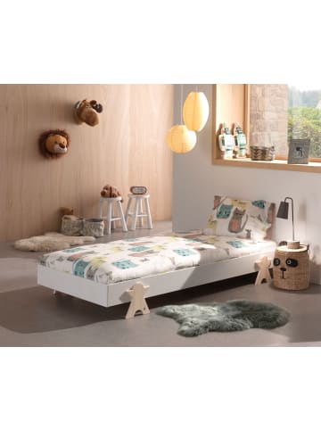 58 aufm Kessel STAPELBETT Karlene 204x28x94 aus MDF in Weiß