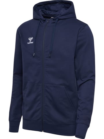 Hummel Trainingsjacke "Hmlgo 2.0 Zip Hoodie" in Blau