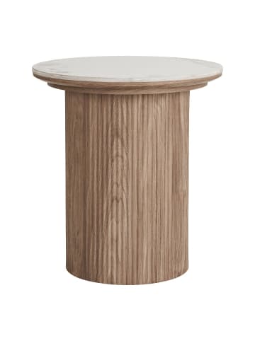 ebuy24 Beistelltisch Minamata Weiß 45 x 45 cm
