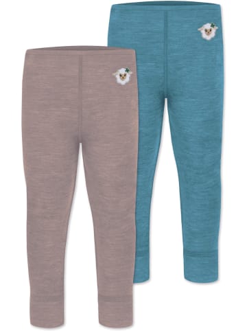 Normani Outdoor Sports 2er Pack Baby Merino Hose Tutira in Rosa/Blau