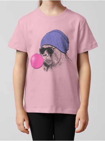 wat? Apparel T-Shirt Gorilla Kaugummi in Rosa