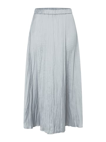 More & More glänzender Maxirock, Schlupfform in grey