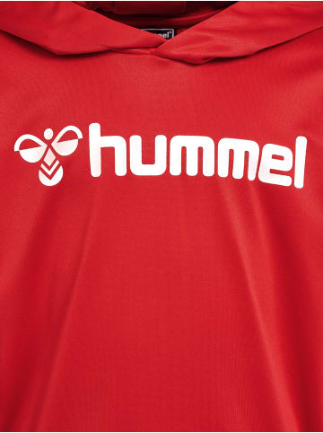 Hummel Kapuzenpullover Hmllogo Kinder in TRUE RED