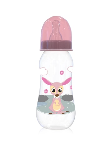 BABY CARE Babyflasche 250 ml Tiere in rosa