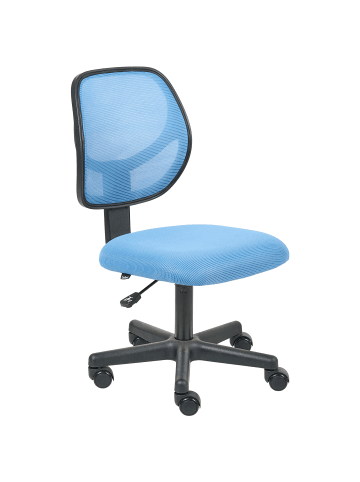 Beliani Bürostuhl JOYFUL in Blau/Schwarz - (W) 52 x (H) 86 x (L) 52 cm