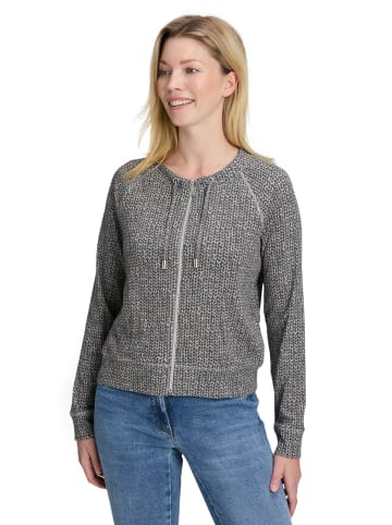 Betty Barclay Shirtjacke mit Rippenstruktur in Grau/Grau