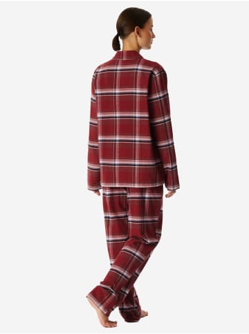 Schiesser Pyjama Selected Premium Warming in burgund