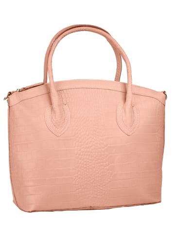 Cluty Handtasche echt Leder in rosa