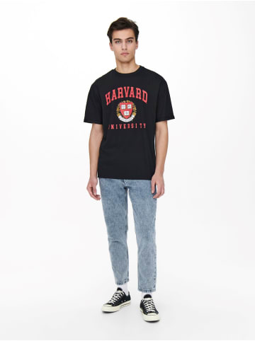 Only&Sons Cropped Jeans Loose Fit Denim Straight Leg Ankle Pants Hose ONSAVI in Hellblau