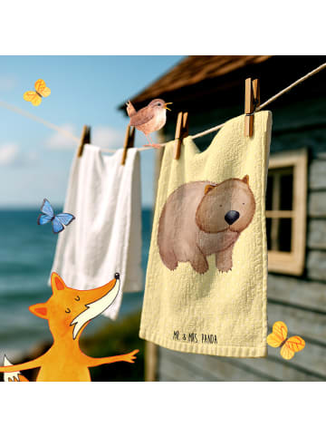 Mr. & Mrs. Panda Handtuch Wombat ohne Spruch in Gelb Pastell