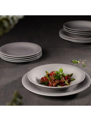 like. by Villeroy & Boch 12er Set Starter Teller-Set Color Loop in Stone