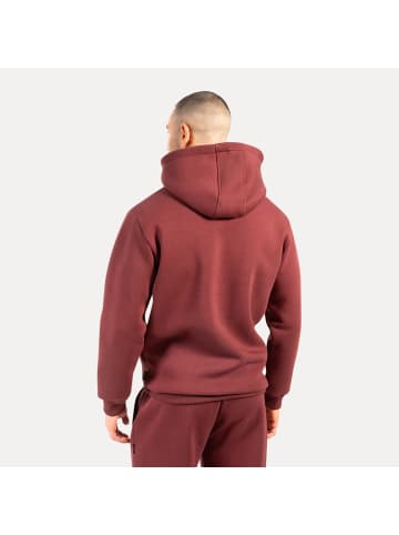 SMILODOX Hoodie Ilyas in Bordeaux
