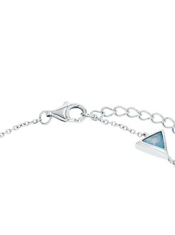 S. Oliver Jewel Armband Silber 925, rhodiniert in Blau