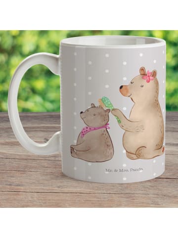 Mr. & Mrs. Panda Haferl Bär Kind ohne Spruch in Grau Pastell