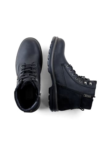 Camel Active Schnürschuhe aus echtem Leder in Schwarz