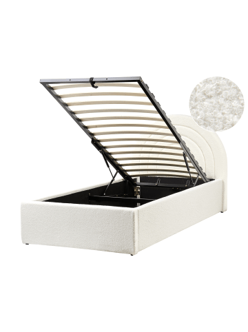 Beliani Kinderbett ANET in Weiß - (W) 106 x (H) 100 x (L) 218 cm