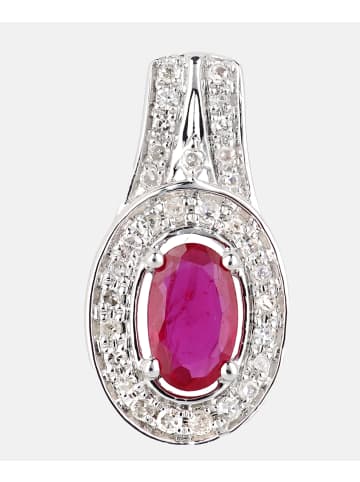 Diamant L'éternel Ohrhänger aus 750 Weißgold mit Diamant mit Rubin