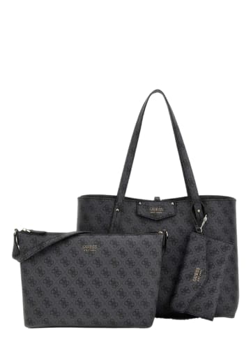 Guess Handtasche Eco Brenton in Coal logo