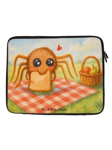 Mr. & Mrs. Panda Laptop Tasche Spinne Agathe Sandwich Design ohn... in Weiß