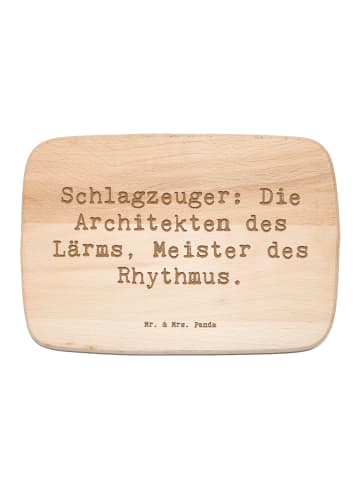 Mr. & Mrs. Panda Schneidebrettchen Spruch Schlagzeug Architekten... in Transparent
