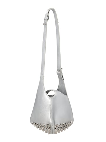 myMo ROCKS Women Satchel in Silver