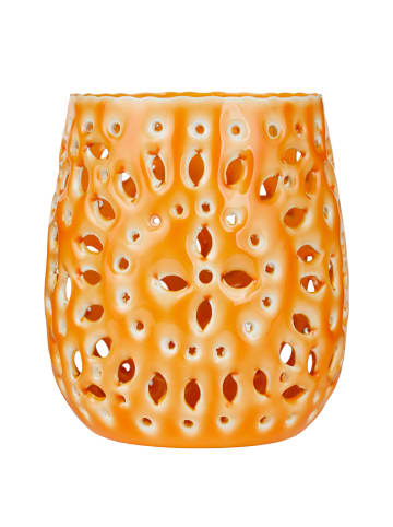Butlers Windlicht BLUE MAROCCO in Orange