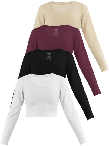 Janice Nerja in Weiß/Schwarz/Burgund/Beige