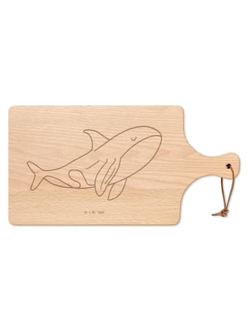 Mr. & Mrs. Panda buchenholz brett Orca ohne Spruch in Transparent