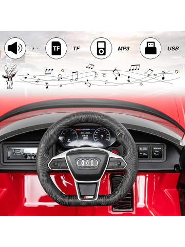 COSTWAY 12V Elektroauto Audi RS in Rot