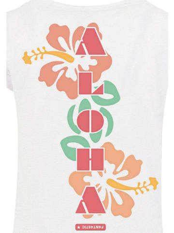 F4NT4STIC Long Cut T-Shirt PLUS SIZE Aloha in weiß