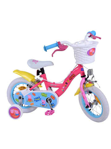 Volare Kinderfahrrad Peppa Pig für Mädchen 12 Zoll Kinderrad in Pink 3 Jahre