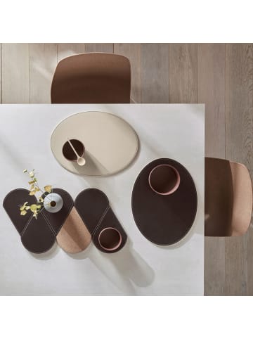 FREEFORM FREEFORM | Platzset, DUO, schokobraun/creme, oval